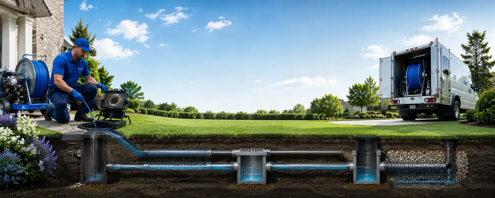 Outdoor drain cleaning information for Dagus Mines, PA